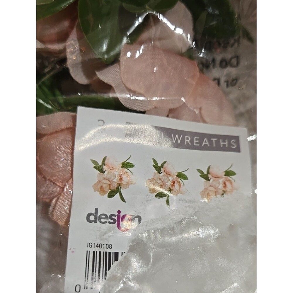 Faux Floral Mini Wreth And Pack Stem Plant Pick Green White Reds Pink Colorful - Picture 6 of 15